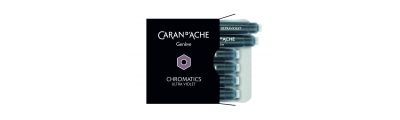 Caran D'Ache Box of 6 Ink Cartridges Fountain CHROMATICS Ultra Violet