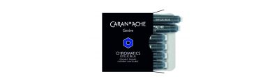 Caran D'Ache Box of 6 Ink Cartridges Fountain CHROMATICS Idyllic Blue
