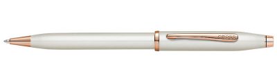 Cross Century II Pearl White Rose Gold-Guľôčkové pero