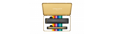 Caran d'Ache Colour Treasure Ecridor Sunlight Gift Set Ballpoint Pen & Leather Case (Limited Edition)