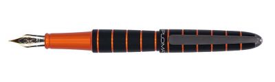 Diplomat Elox Ring Black/Orange Fountain Pen 
